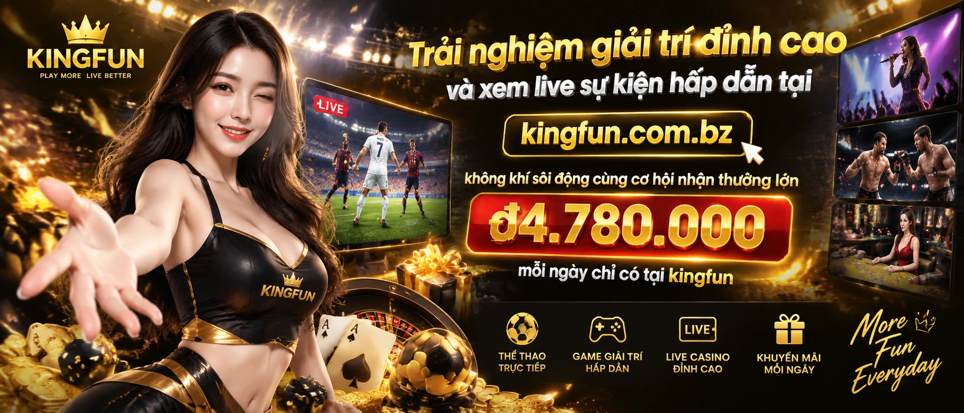 kingfun giao diện casino trực tuyến