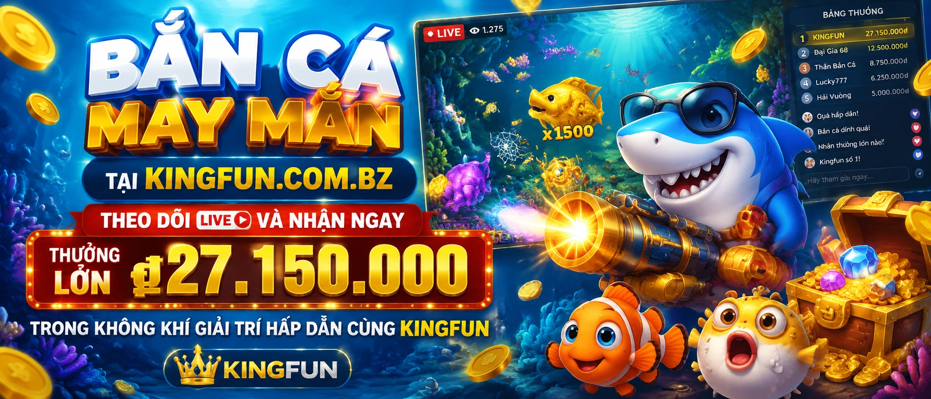 Bắn Cá Jackpot Kingfun