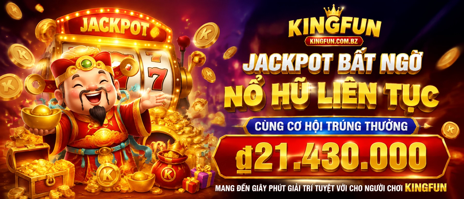 Danh mục slot Kingfun trên giao diện mobile và desktop